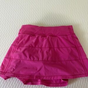 Lululemon pink pace rival skirt